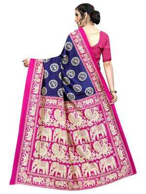 printed mysore silk saree with blouse - 16504453 - Standard Image - 2