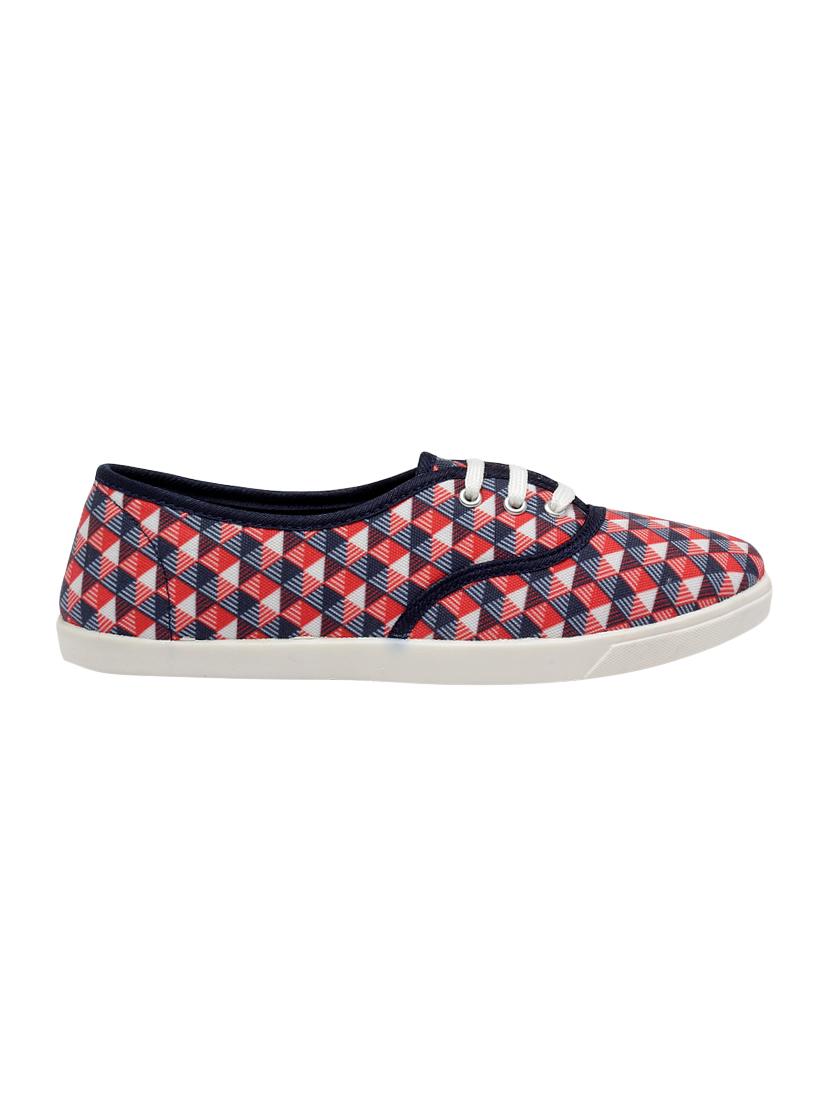 red slip on casual shoes - 16504731 - Zoom Image - 2