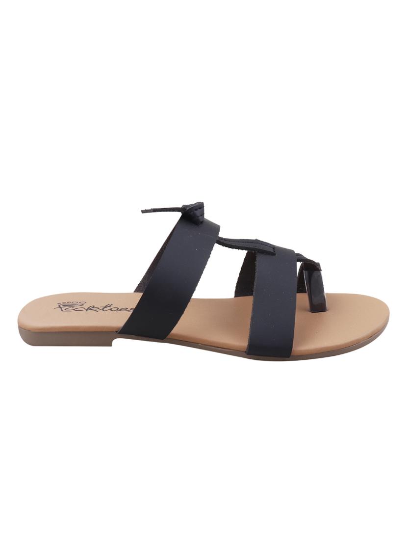 black one toe sandals - 16504765 - Zoom Image - 2