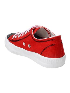 red lace-up sneakers - 16504930 - Standard Image - 2
