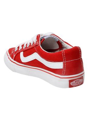 red lace-up sneakers - 16504931 - Standard Image - 2