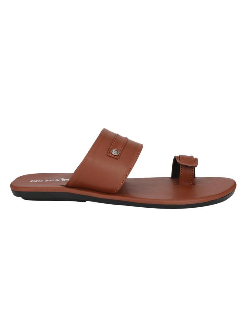 big fox tan leatherette slip on slippers - 16505518 - Zoom Image - 2