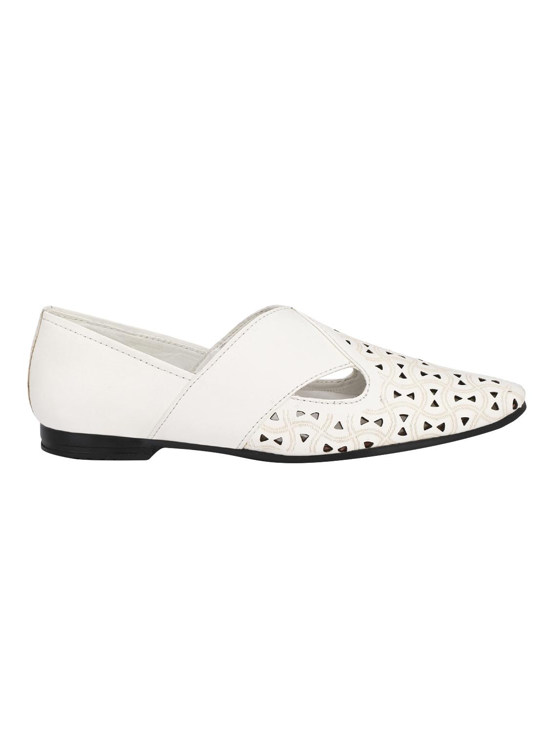 big fox white leatherette cut work jutis - 16505527 - Zoom Image - 2