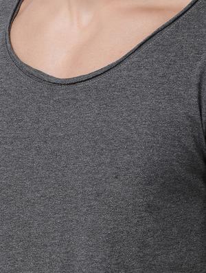 grey solid t-shirt - 16505562 - Standard Image - 5