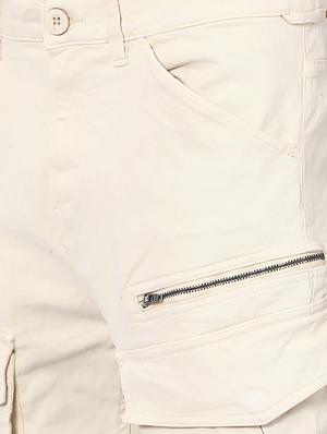 off white solid cargo trouser - 16505677 - Standard Image - 5