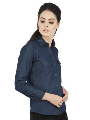 pocket patch denim shirt - 16506161 - Standard Image - 2