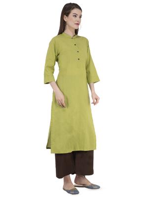 solid straight kurta - 16506223 - Standard Image - 2