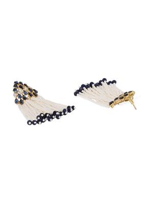 gold brass chandellier earring - 16506523 - Standard Image - 2