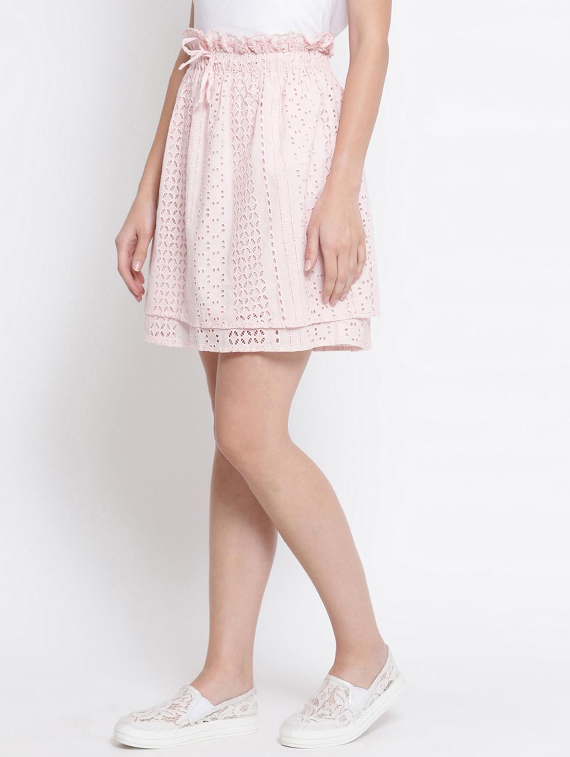 high rise drawstring waist a-line skirt - 16506723 - Zoom Image - 2