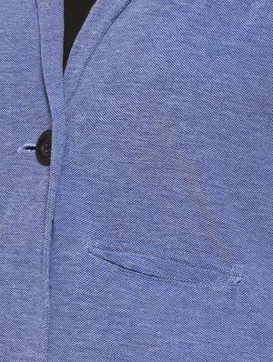 contrast patch button detail casual blazer - 16507452 - Standard Image - 5