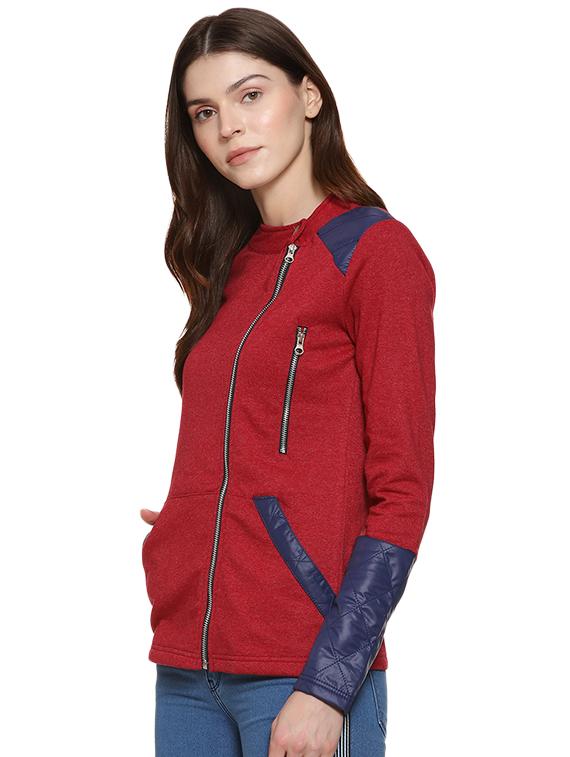 faux leather windcheater jacket - 16507496 - Zoom Image - 2