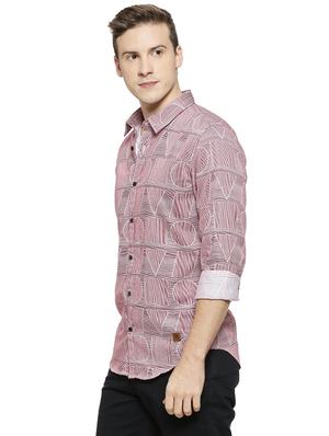red printed casual shirt - 16508630 - Standard Image - 2