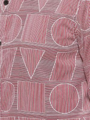 red printed casual shirt - 16508630 - Standard Image - 5