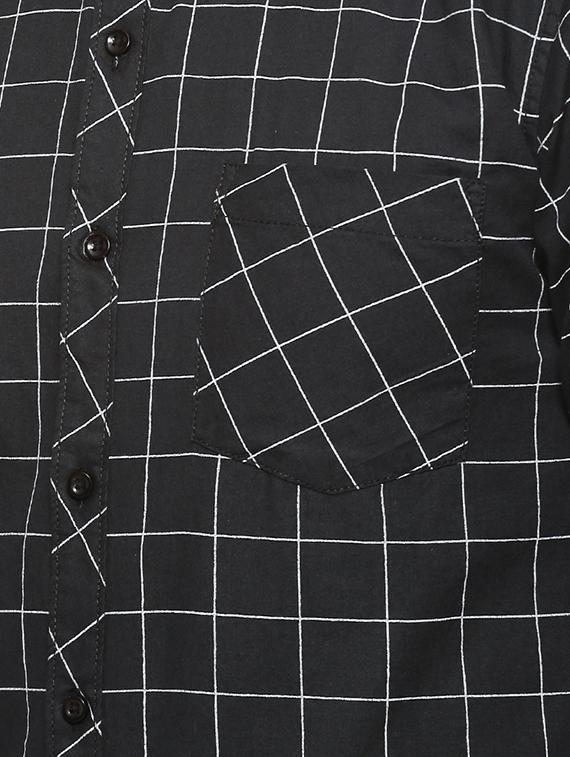 black checkered casual shirt - 16508646 - Zoom Image - 5