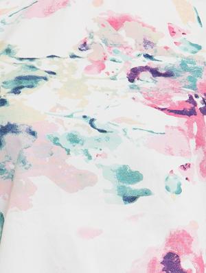 boat neck printed crop top - 16508894 - Standard Image - 5
