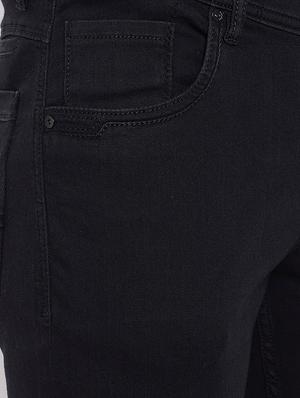 black solid plain jeans - 16509317 - Standard Image - 5