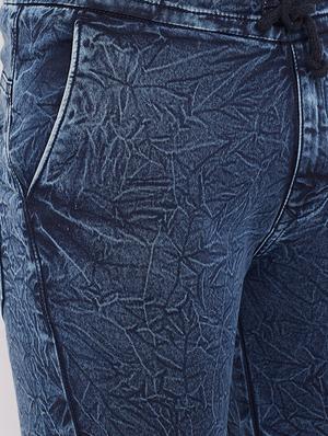 blue denim washed joggers - 16509321 - Standard Image - 5