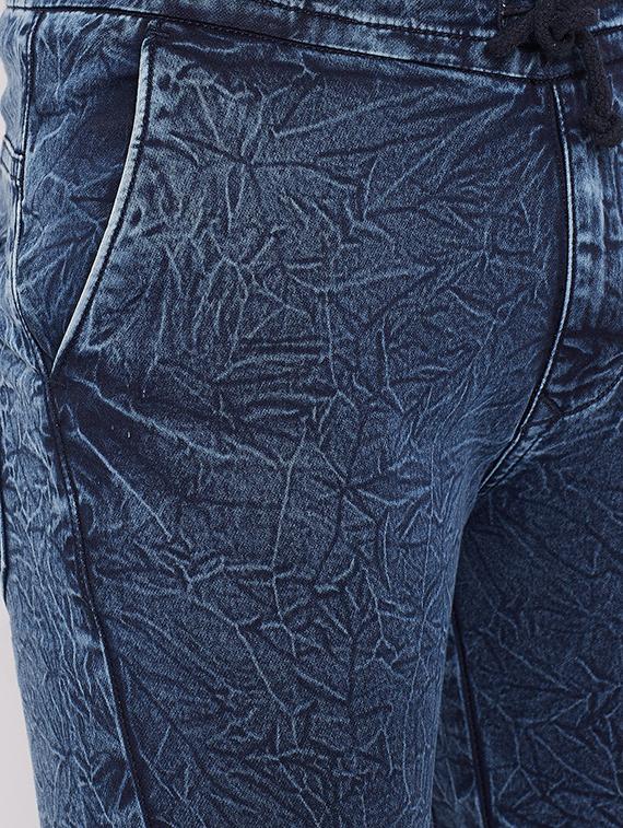 blue denim washed joggers - 16509321 - Zoom Image - 5