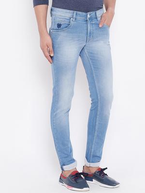 blue light washed jeans - 16509330 - Standard Image - 2