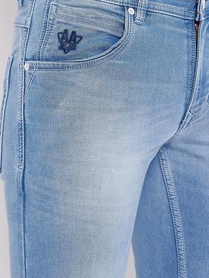 blue light washed jeans - 16509330 - Standard Image - 5