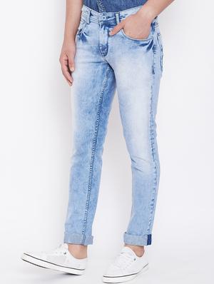 blue stone washed jeans - 16509338 - Standard Image - 2