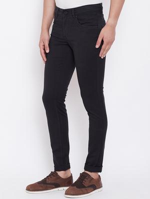 black solid plain jeans - 16509346 - Standard Image - 2
