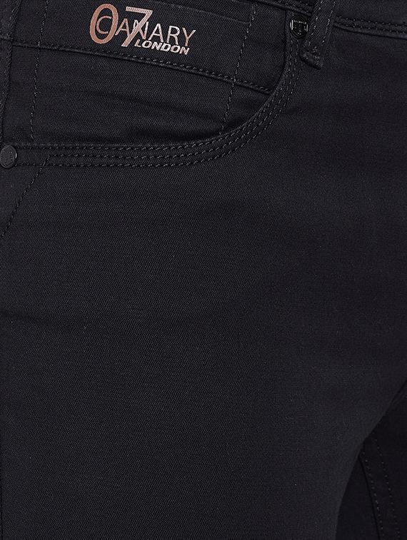 black solid plain jeans - 16509346 - Zoom Image - 5