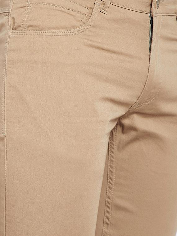 beige solid chinos - 16509360 - Zoom Image - 5