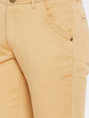 gold solid chinos - 16509363 - Standard Image - 5