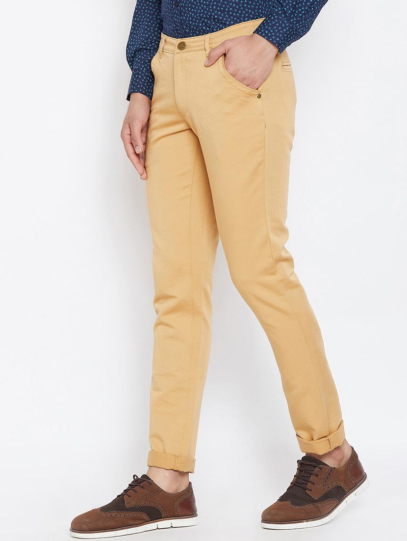gold solid chinos - 16509363 - Zoom Image - 2