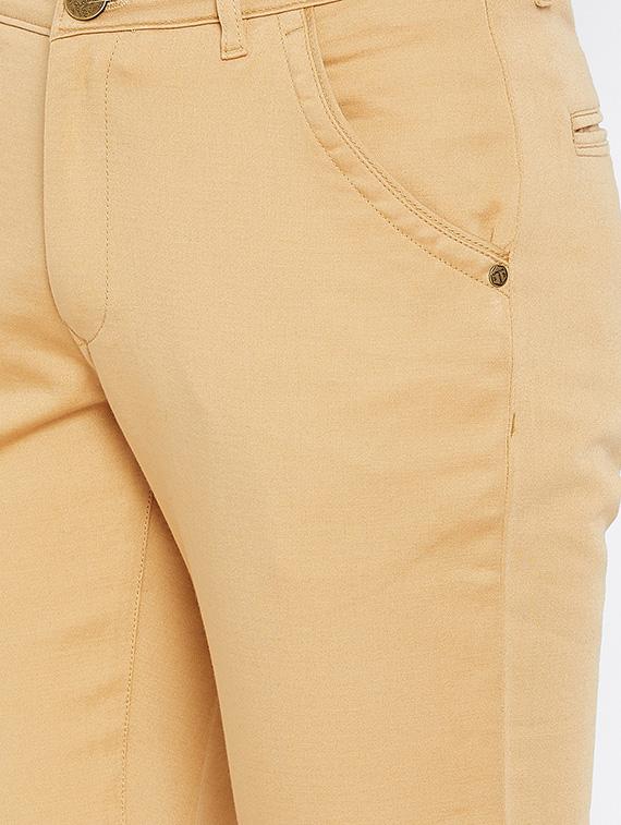 gold solid chinos - 16509363 - Zoom Image - 5