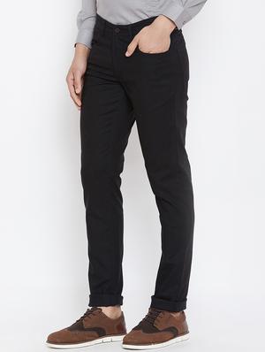 black solid chinos - 16509367 - Standard Image - 2