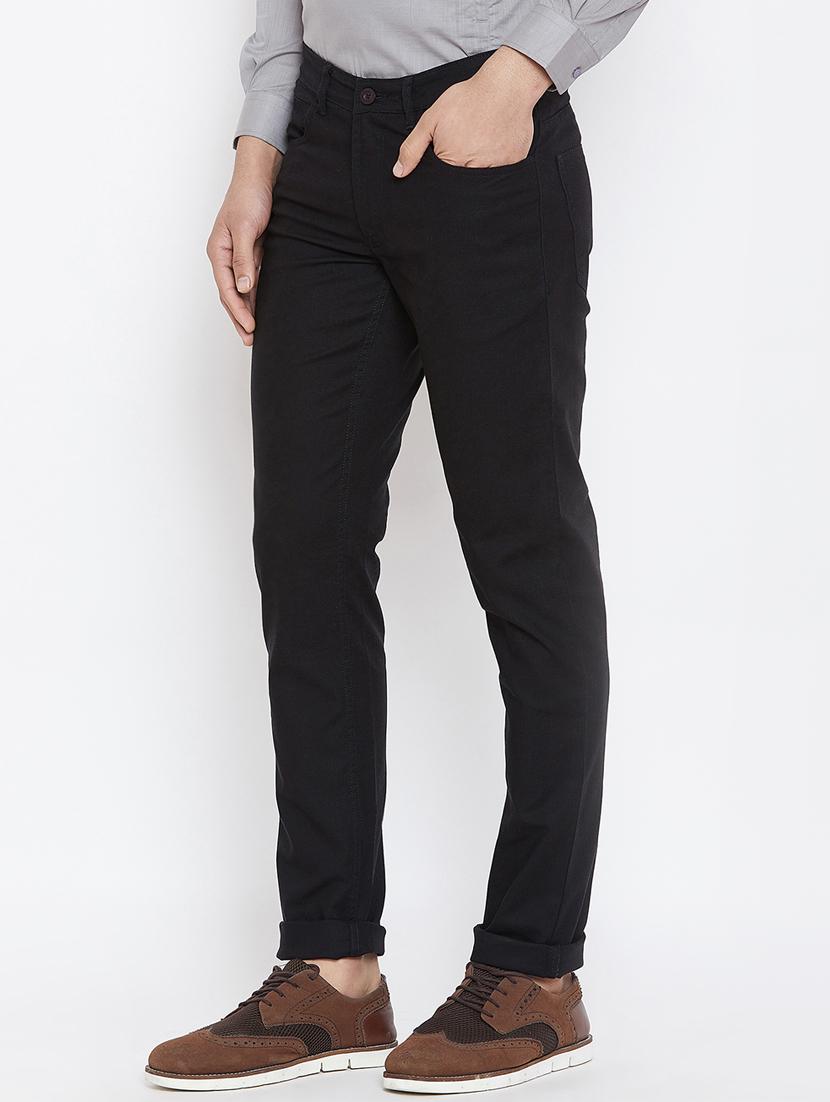 black solid chinos - 16509367 - Zoom Image - 2