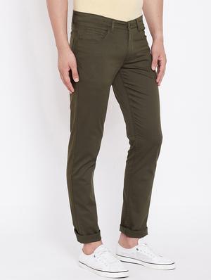 green solid chinos - 16509370 - Standard Image - 2