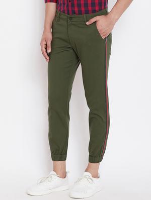 green side taped joggers - 16509378 - Standard Image - 2