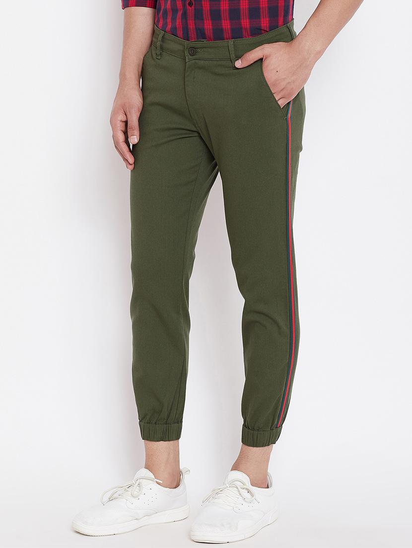 green side taped joggers - 16509378 - Zoom Image - 2