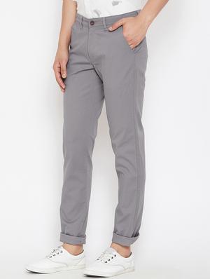 grey solid chinos - 16509382 - Standard Image - 2