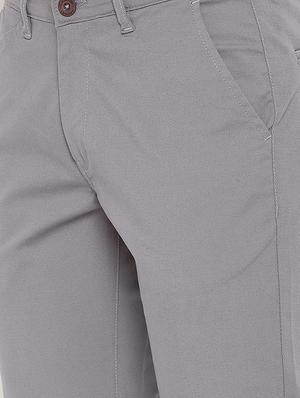 grey solid chinos - 16509382 - Standard Image - 5