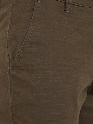brown solid chinos - 16509416 - Standard Image - 5