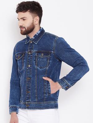 blue faded denim jacket - 16509457 - Standard Image - 2