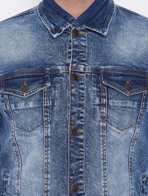 blue washed denim jacket - 16509458 - Standard Image - 5
