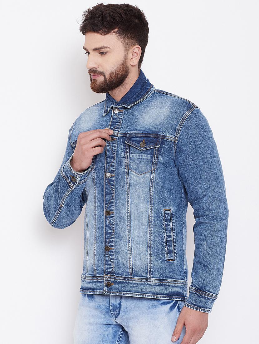 blue washed denim jacket - 16509458 - Zoom Image - 2