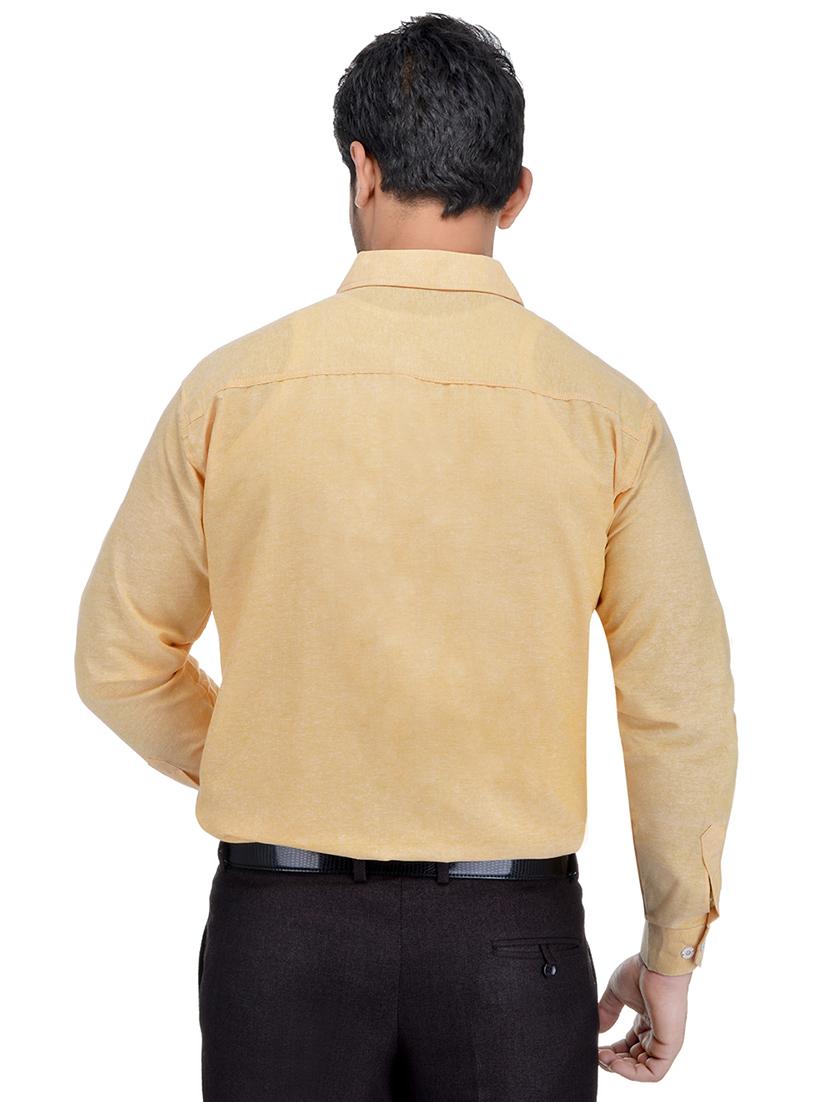 blue and yellow solid combo formal shirts - 16510260 - Zoom Image - 5