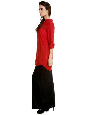 mandarin neck lace detail tunic - 16510495 - Standard Image - 2
