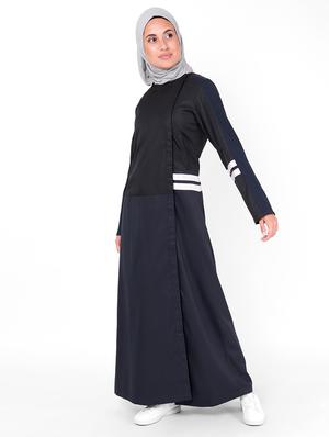 solid a-line cloaks & abaya - 16510657 - Standard Image - 2