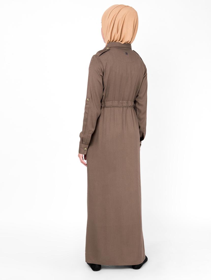 solid fit & flare cloaks & abaya - 16510717 - Zoom Image - 2