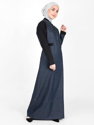 solid a-line cloaks & abaya - 16510733 - Standard Image - 2
