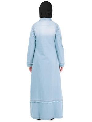 solid a-line cloaks & abaya - 16510737 - Standard Image - 2