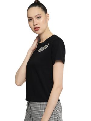 crew neck quirky text tee - 16510827 - Standard Image - 2