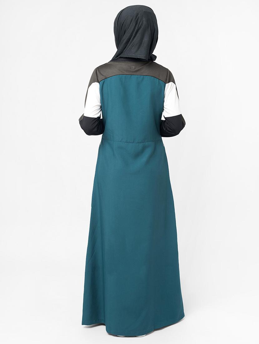 contrast a-line cloaks & abaya - 16511476 - Zoom Image - 2